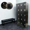 Locker 15 puertas, metal