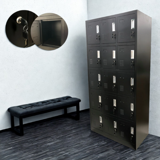Locker 15 puertas, metal