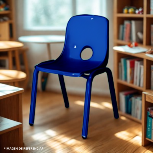 Silla kinder, metal y plástico