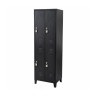 f13 Locker metálico de 4 puertas con rejillas, cierre con aldaba y pintura al horno. Ideal para oficinas, colegios, industrias y vestidores.